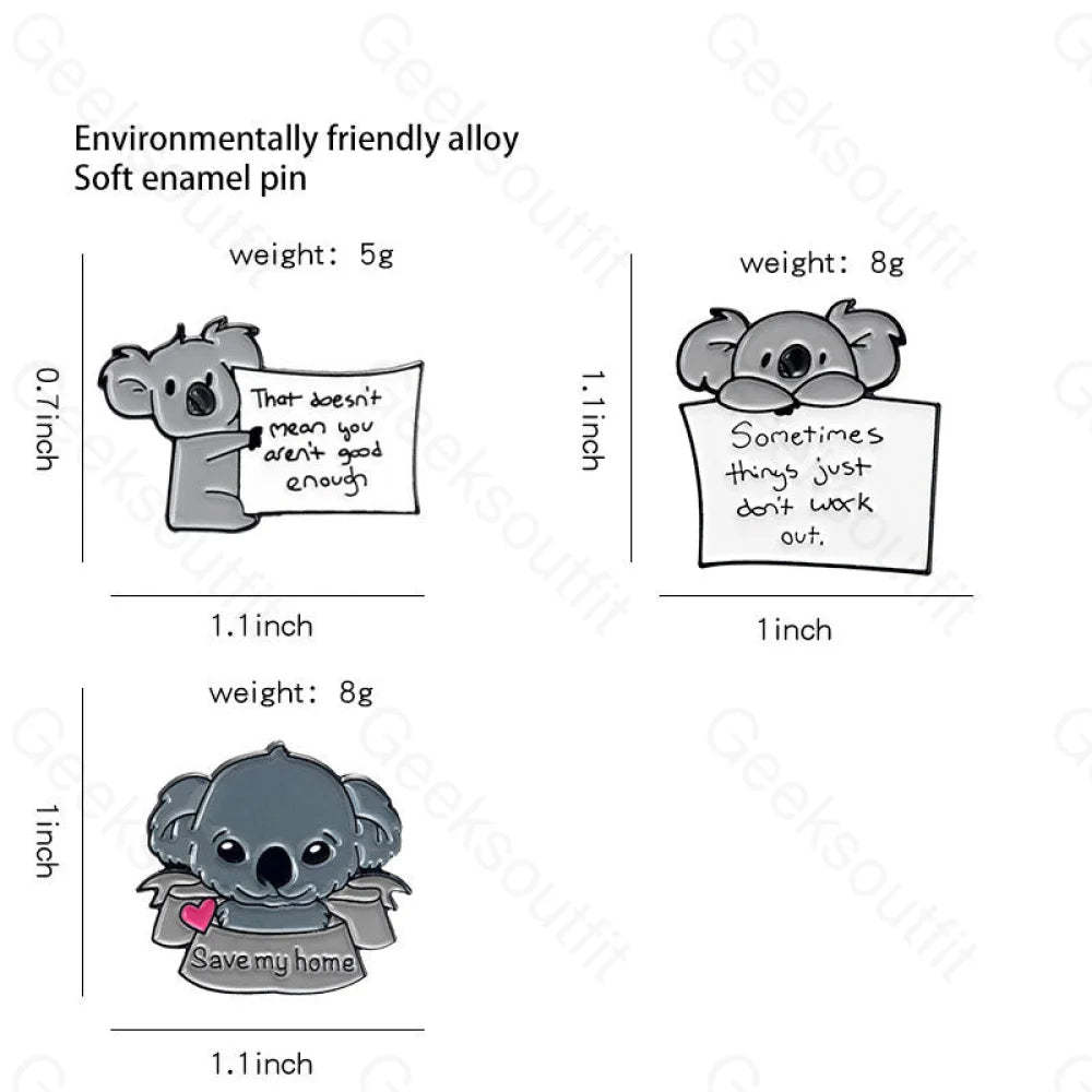 Fashionable New Cute Koala Pins