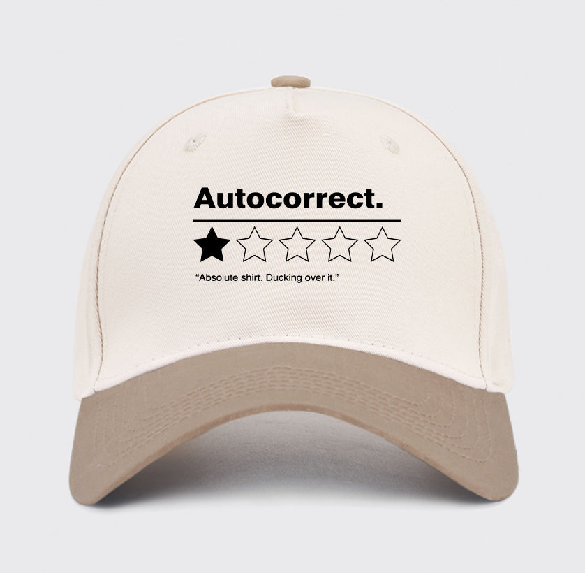 Autocorrect. Ducking over it Baseball Cap
