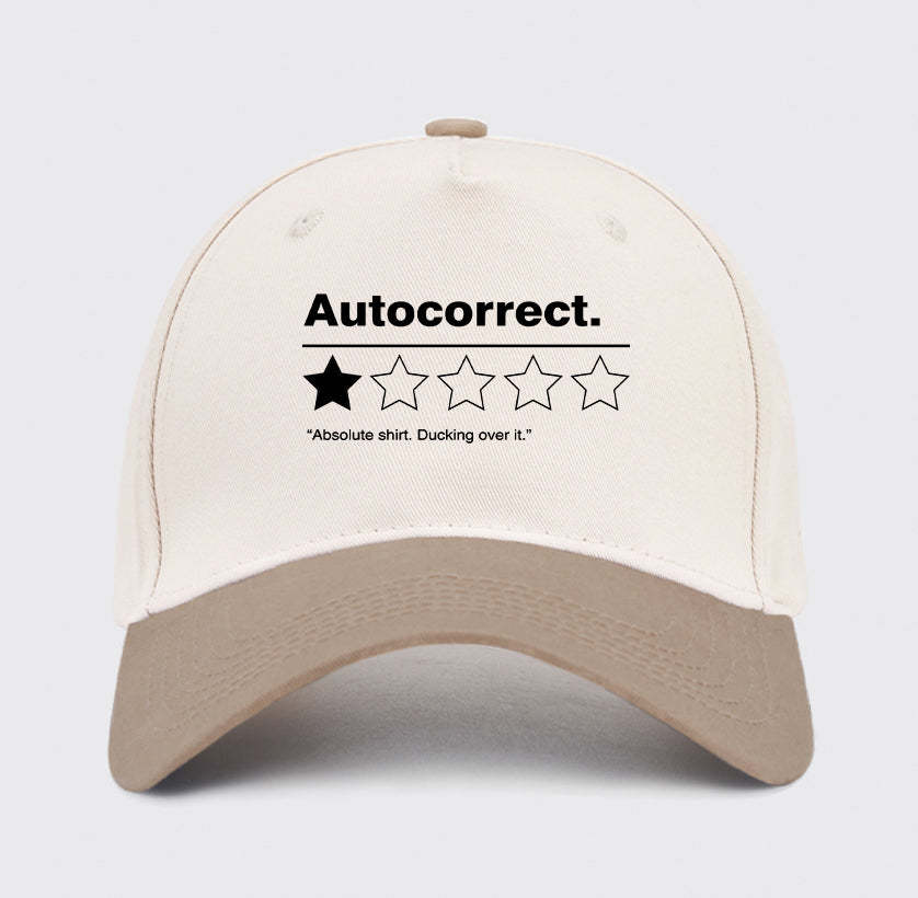 Geeksoutfit Autocorrect. Ducking over it Baseball Cap for Sale online