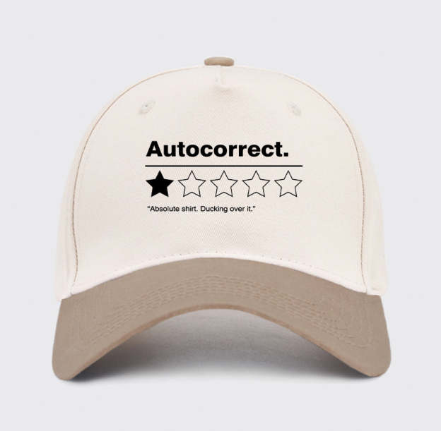 Autocorrect. Ducking over it Baseball Cap