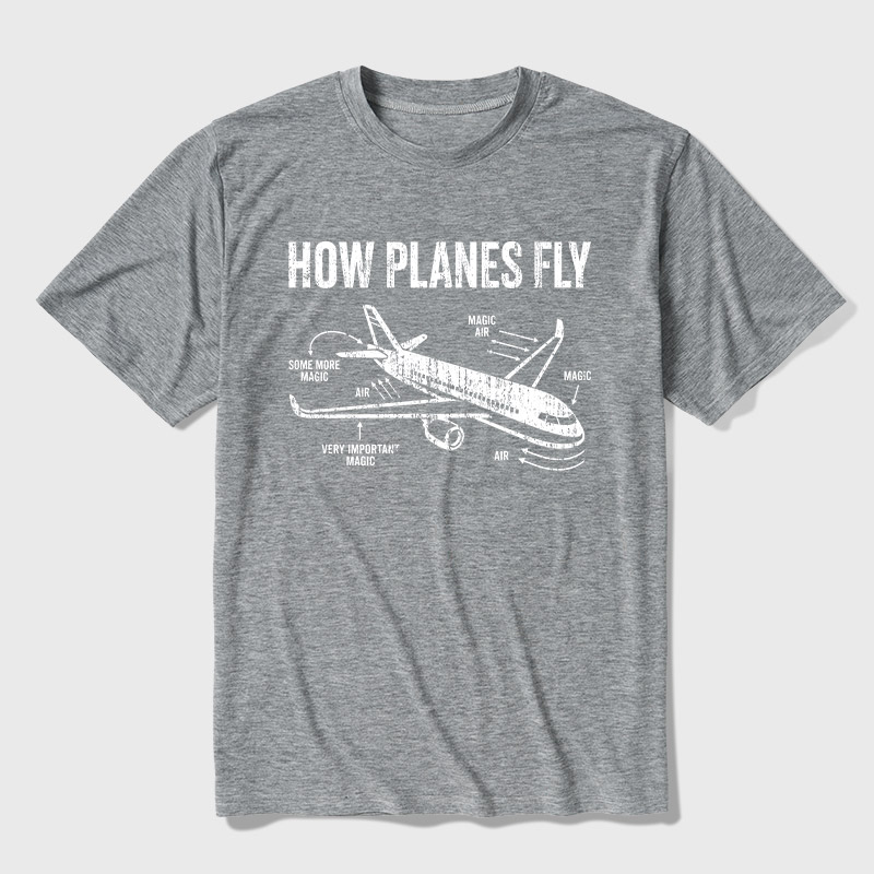 How Planes Fly Ultra Soft Heather Tee