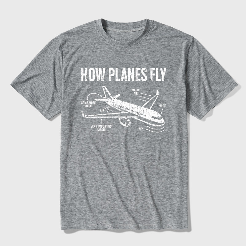 How Planes Fly Ultra Soft Heather Tee