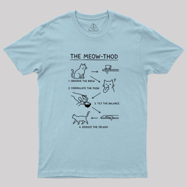 The Meow-thod Geek T-Shirt