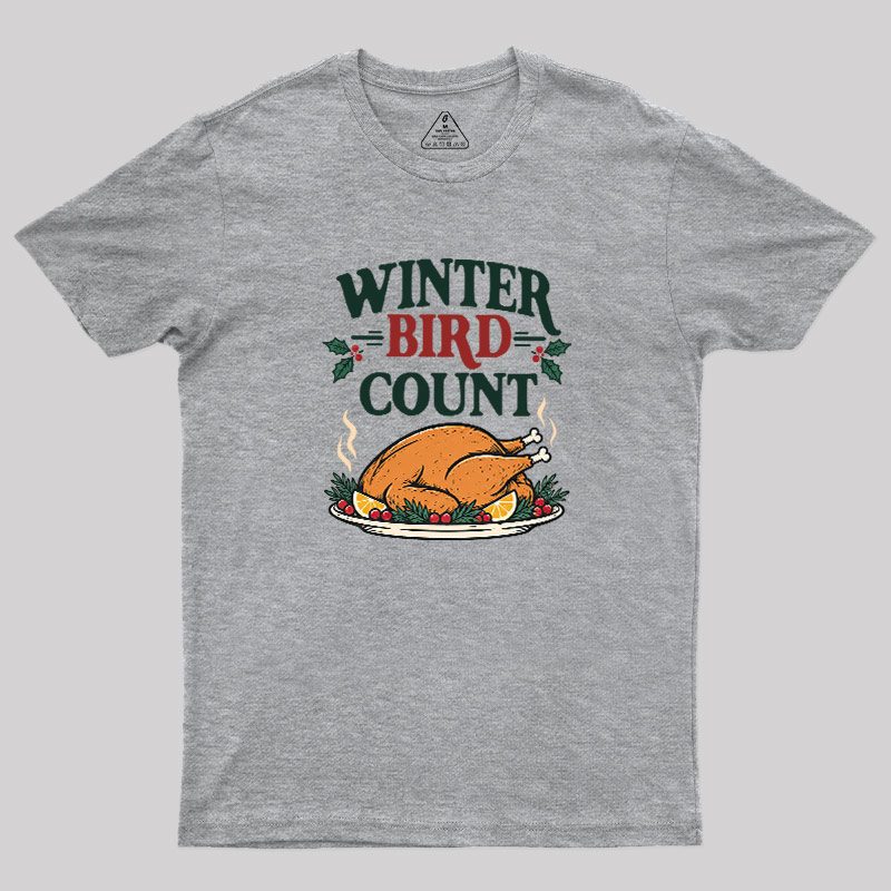 Winter Bird Count Geek T-Shirt