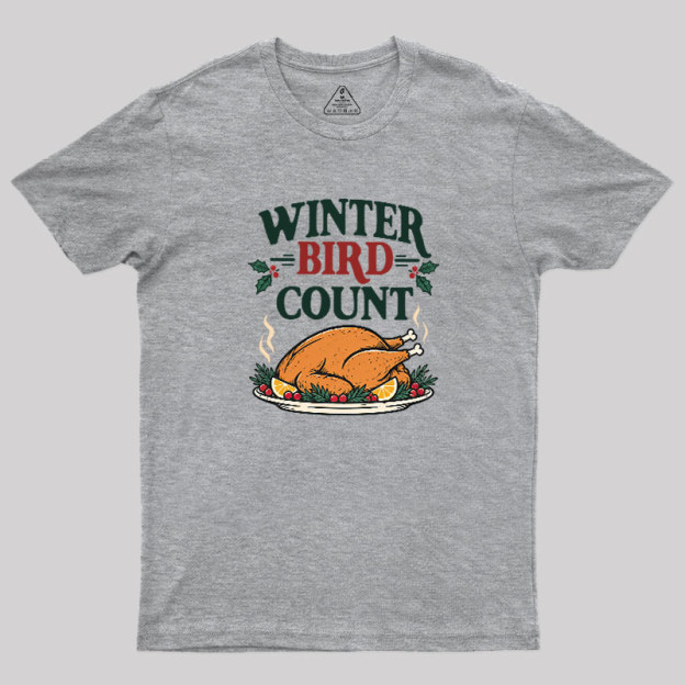 Winter Bird Count Geek T-Shirt