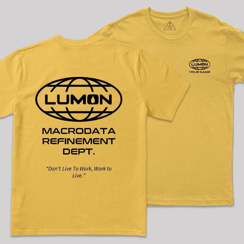 Personalized Lumon Scifi Front and Back Printing Geek T-Shirt