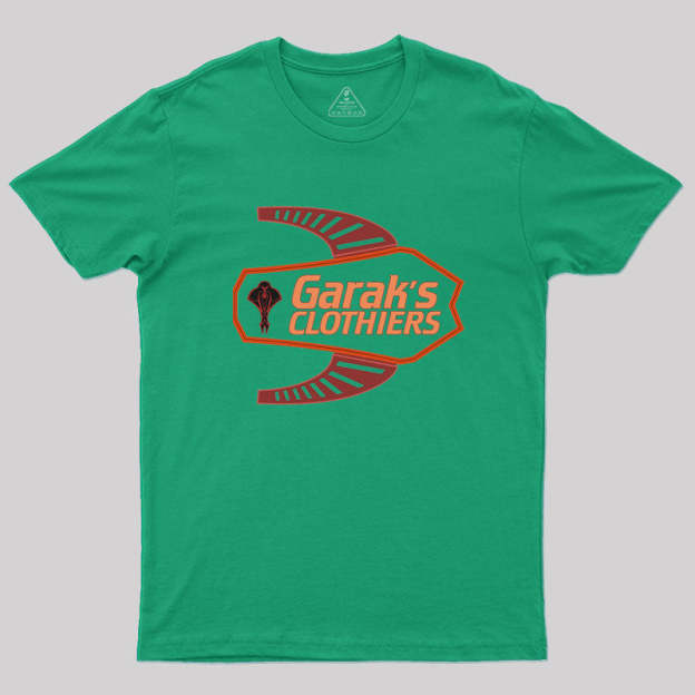 Deep Space Nine Garak's Clothiers Logo Geek T-Shirt