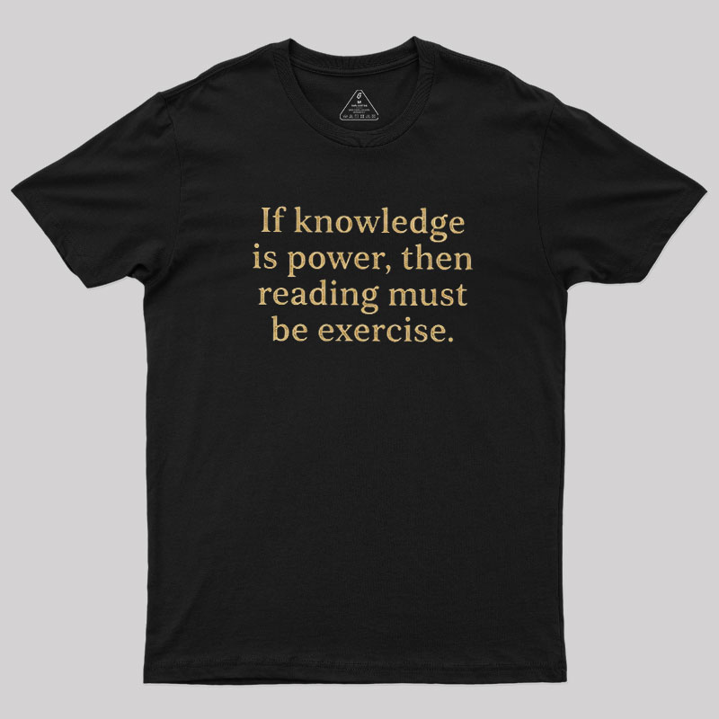 Reading is Exercise Geek T-Shirt