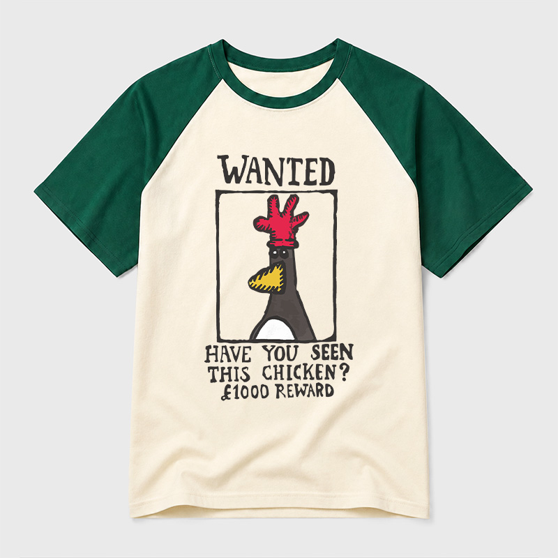 Have You Seen This Chicken Geek Retro Raglan T-Shirt