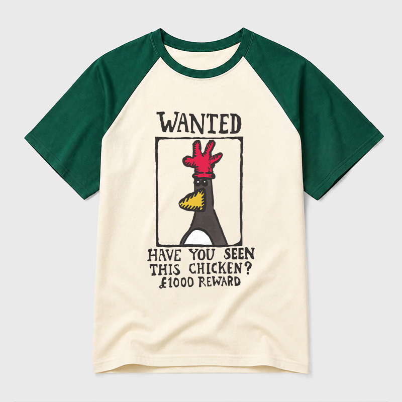 Have You Seen This Chicken Geek Retro Raglan T-Shirt