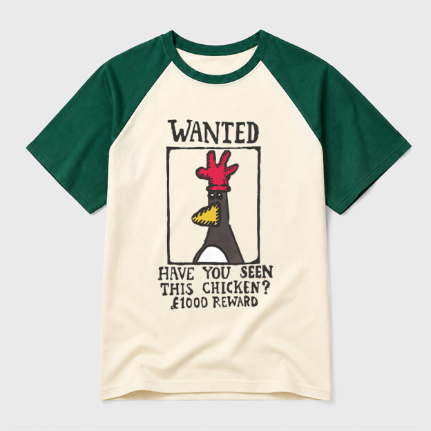 Have You Seen This Chicken Geek Retro Raglan T-Shirt