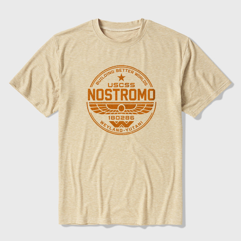 Retro USCSS Nostromo Ultra Soft Heather Tee