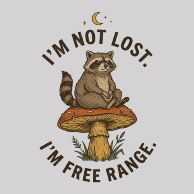 Free Range Raccoon Geek T-Shirt