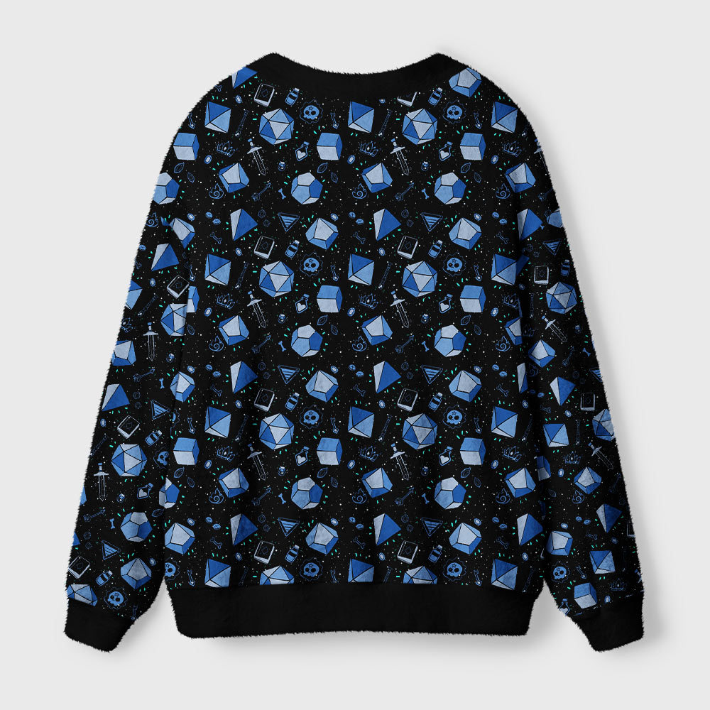 Scifi Dice And Death Geek Ugly Cardigan Sweaters