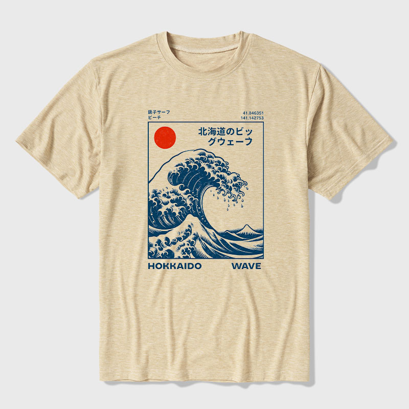 Hokkaido Wave Ultra Soft Heather Tee