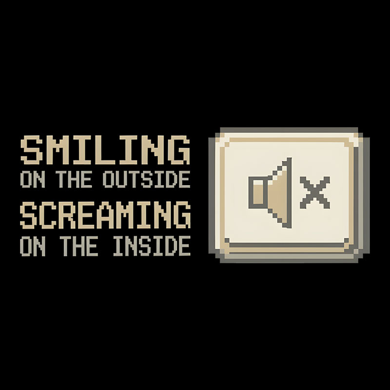 Smiling On The Outside Geek T-Shirt