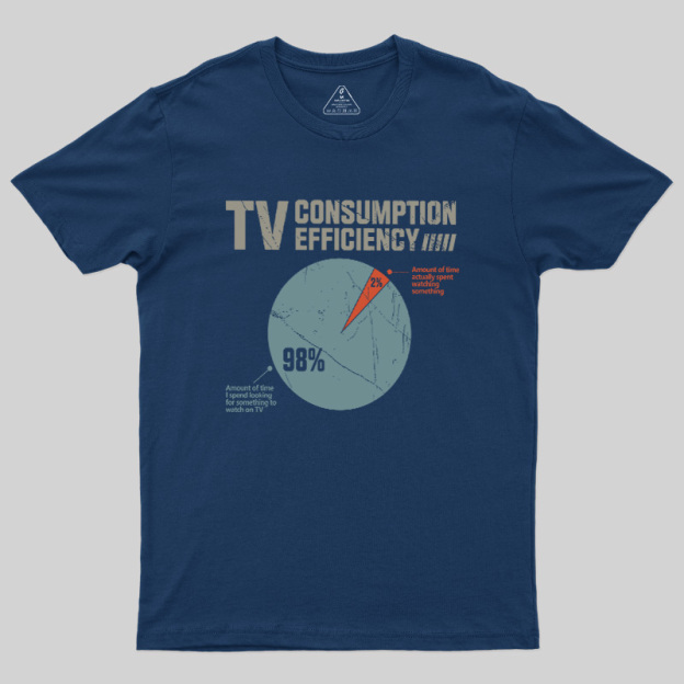 TV Consumption Efficiency Geek T-Shirt