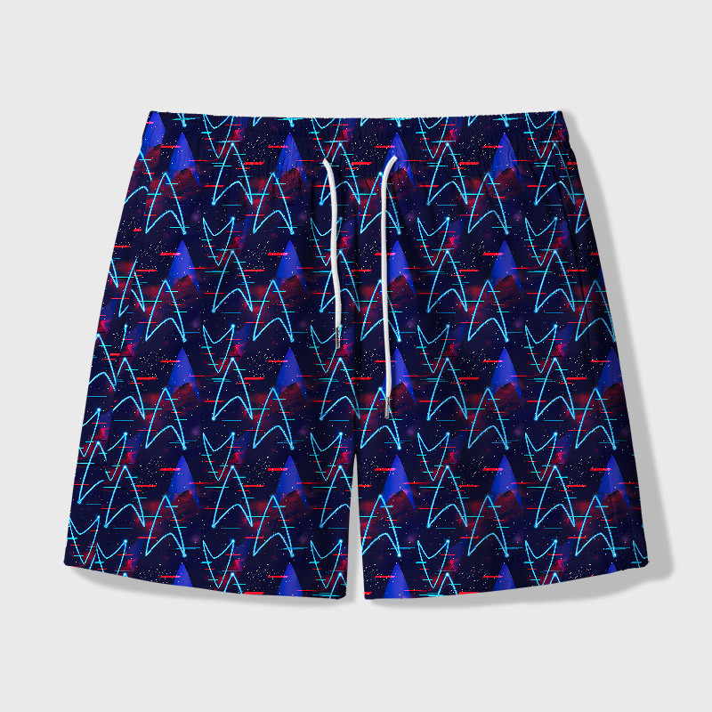 Geeksoutfit Geek Hawaiian Swim Trunks for Sale