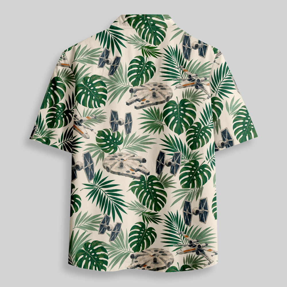 Tropical Starflight Button Up Pocket Shirt
