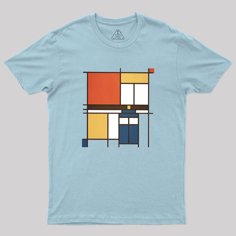 Mondrian Who Geek T-Shirt