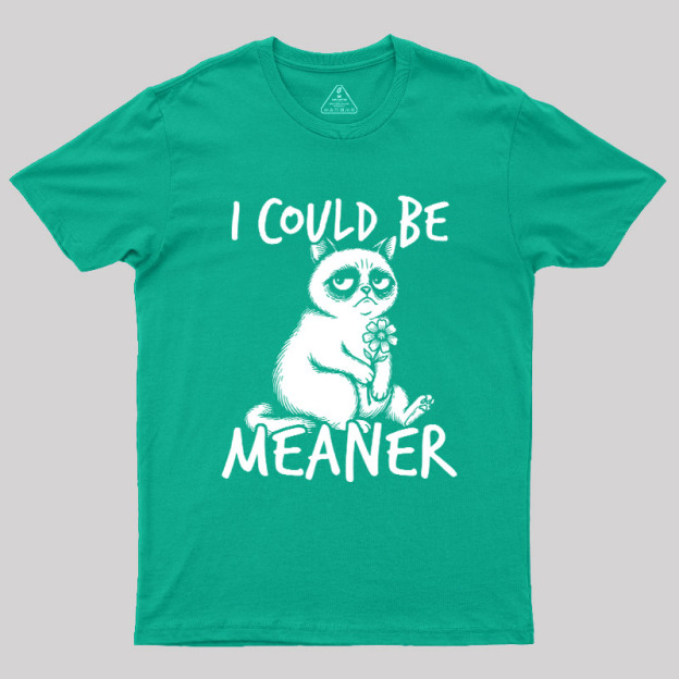 I Could Be Meaner Geek T-Shirt