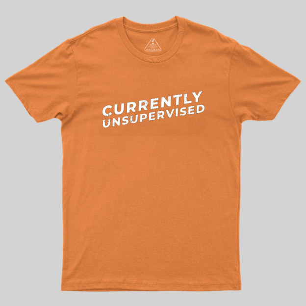 Currently Unsupervised Badge Geek T-Shirt