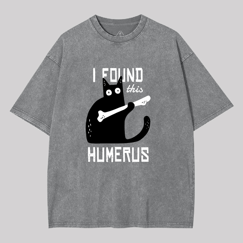 Cat With A Bone Geek Washed T-shirt