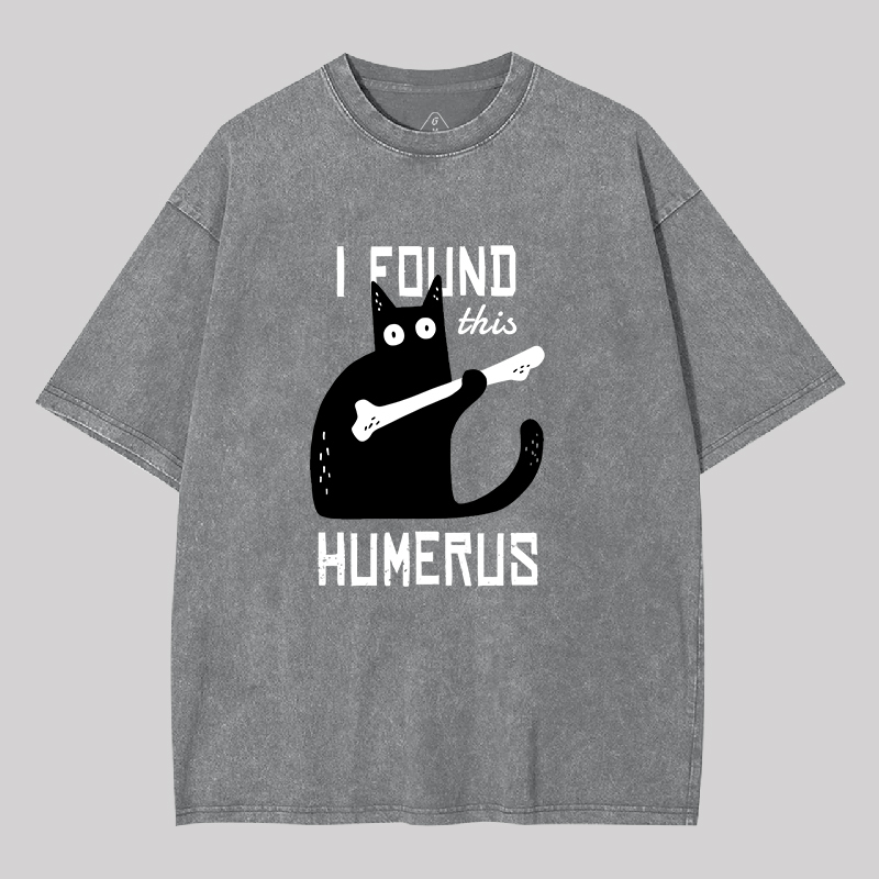 Cat With A Bone Geek Washed T-shirt