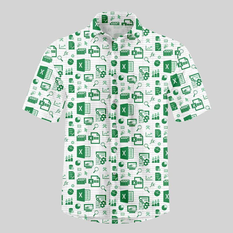 Spreadsheet Chic Button Up Pocket Shirt