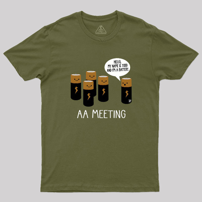 AA MEETING Geek T-Shirt