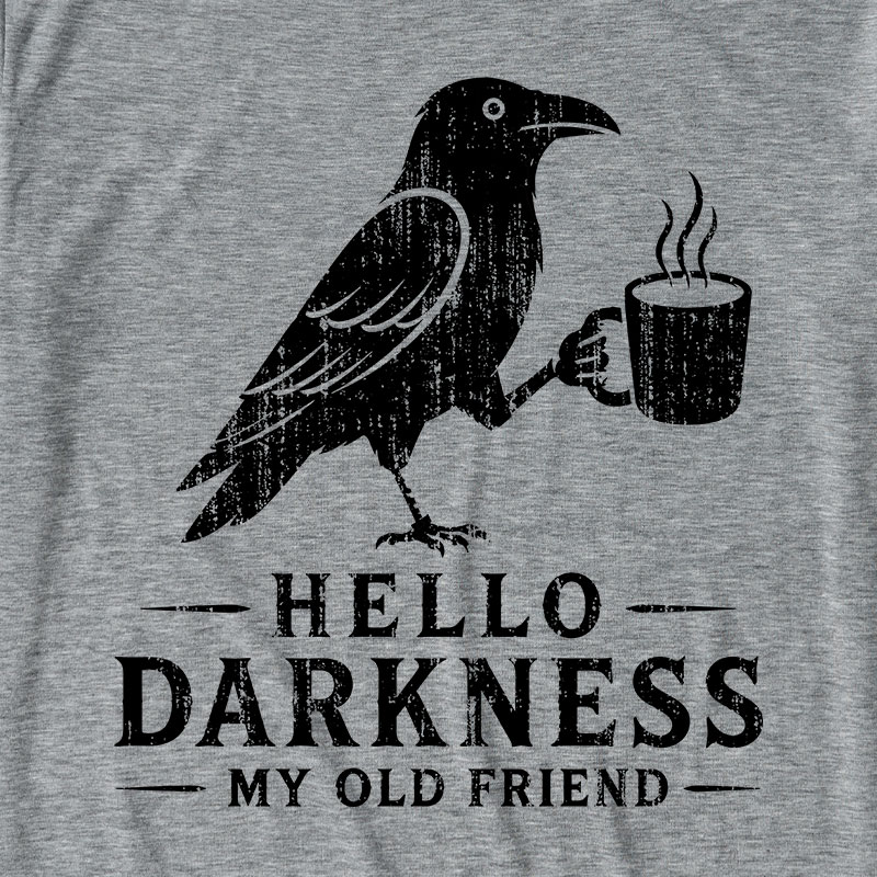 Raven Crow Coffee Ultra Soft Heather Tee