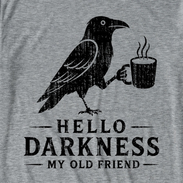 Raven Crow Coffee Ultra Soft Heather Tee