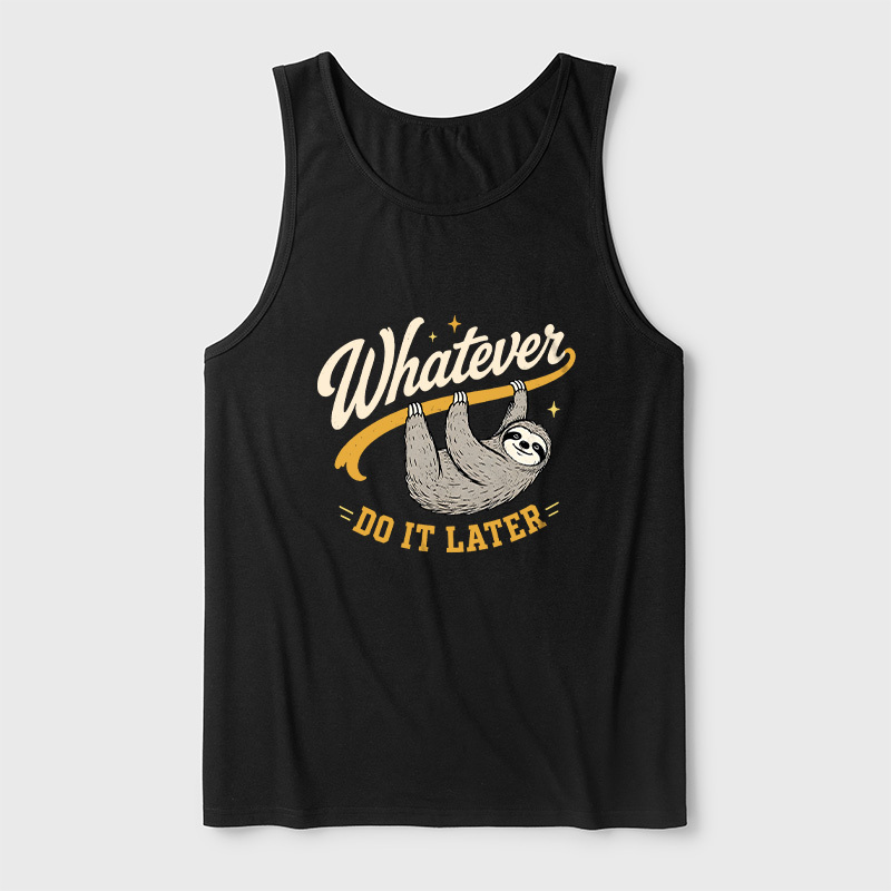 Whatever Do It Later Ultra Soft Heather Tank