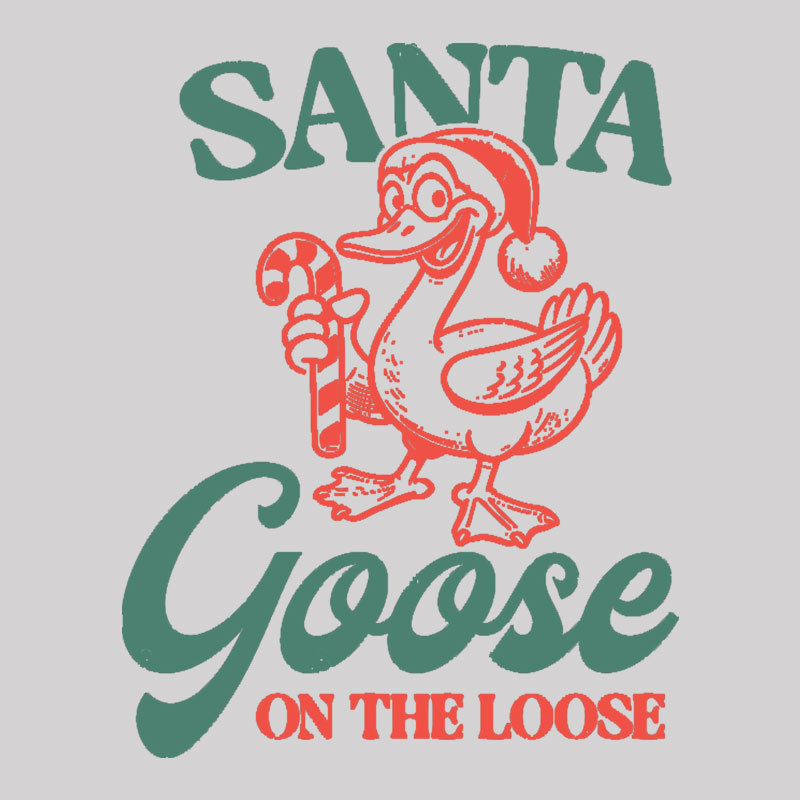 Santa Goose On The Loose Geek T-Shirt
