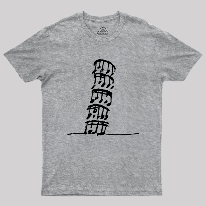 Stacked Music Notes Pun Geek T-Shirt