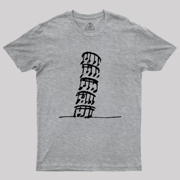 Stacked Music Notes Pun Geek T-Shirt