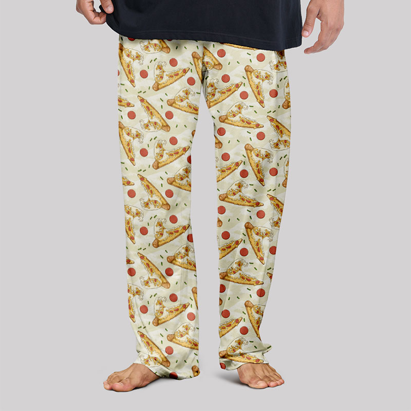 Pizza Surfboard Geek Loungewear Pants