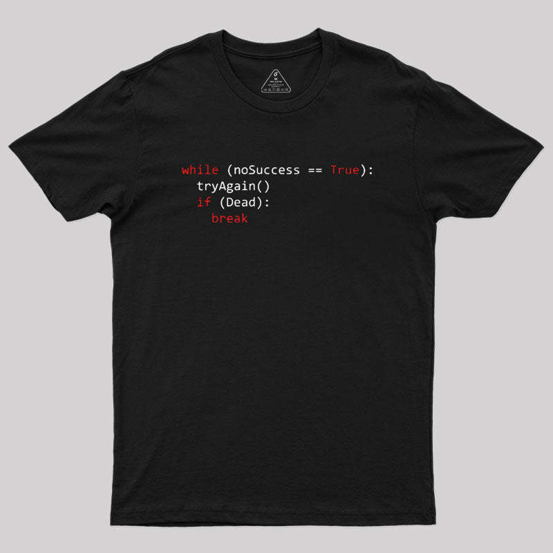 Algorithm of success | Python Coding Geek T-Shirt