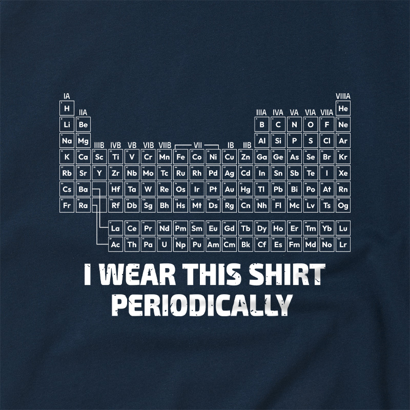 I Wear This Shirt Periodically Geek Retro Raglan T-Shirt