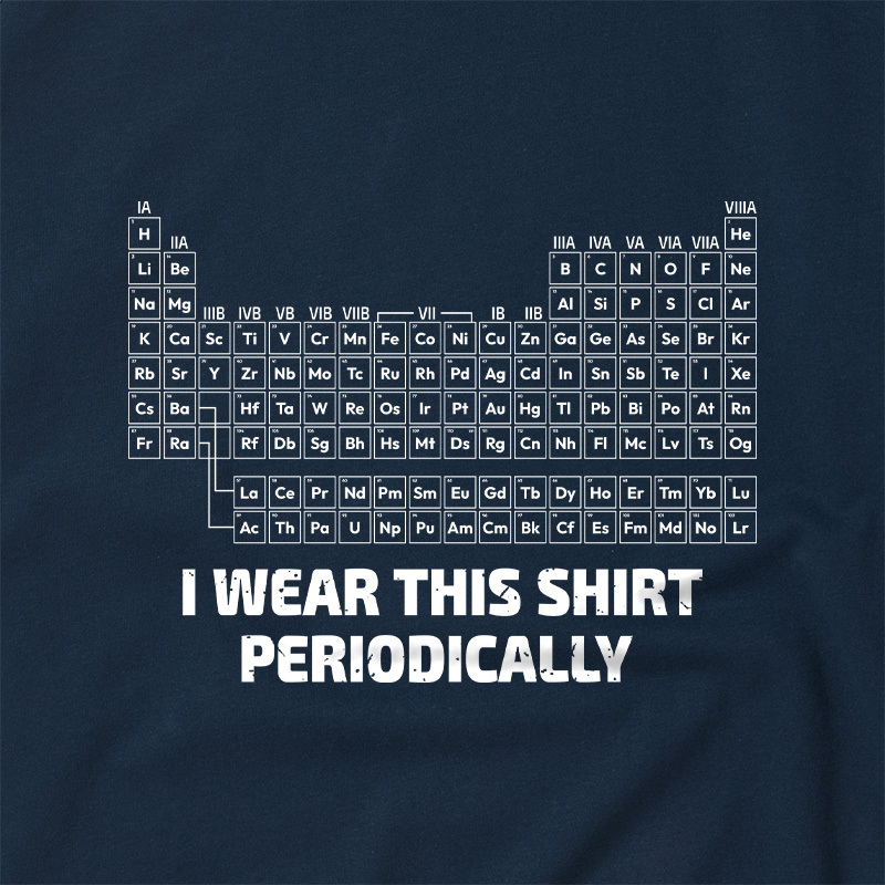 I Wear This Shirt Periodically Geek Retro Raglan T-Shirt