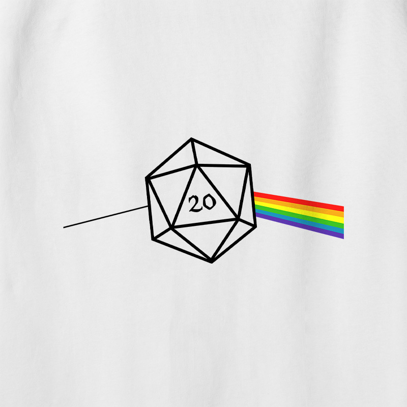 Dungeons And Dragons D20 Win Geek Retro Raglan Long-Sleeve Tee