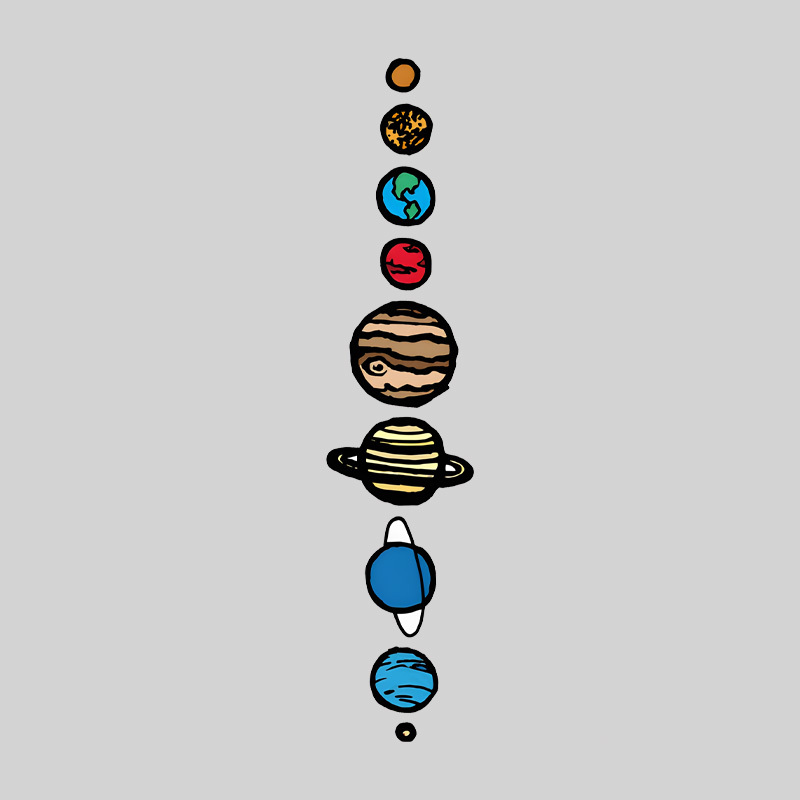 Space Nerd Planets Geek T-Shirt