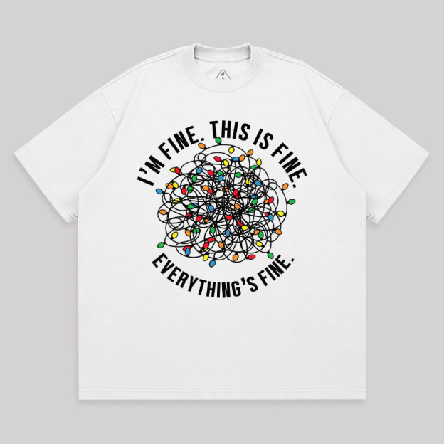 I am Fine Unisex Oversized T-shirt
