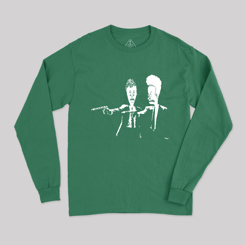 Beavis And Butthead Pulp Fiction Long Sleeve T-Shirt