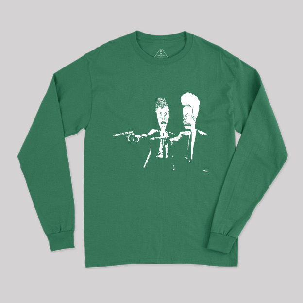 Beavis And Butthead Pulp Fiction Long Sleeve T-Shirt