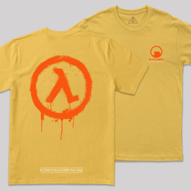 Black Mesa Front and Back Printing Geek T-Shirt