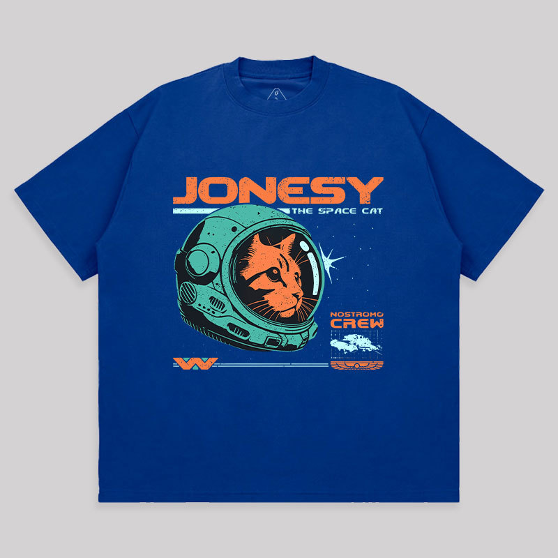 Jonesy The Space Cat Unisex Oversized T-shirt
