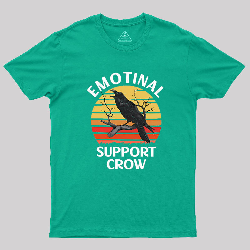 Emotional Support Crow Geek T-Shirt