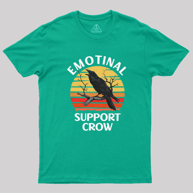 Emotional Support Crow Geek T-Shirt