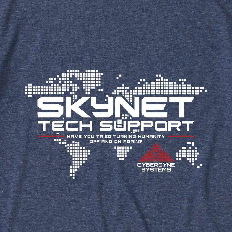 Skynet Tech Support Ultra Soft Heather Tee